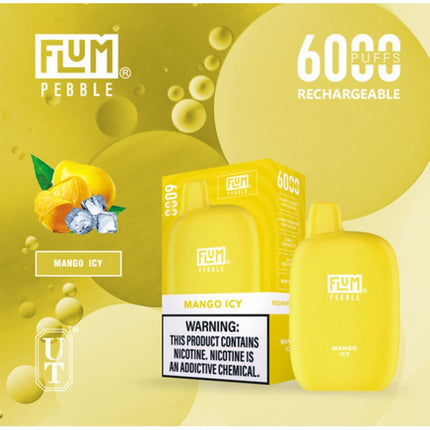 Flum Pebble 6000 Disposable-MANGO ICY