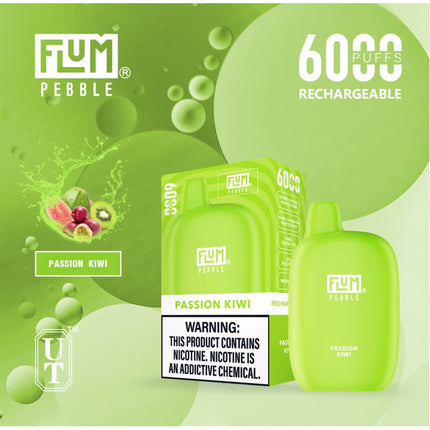 Flum Pebble 6000 Disposable-PASSION KIWI