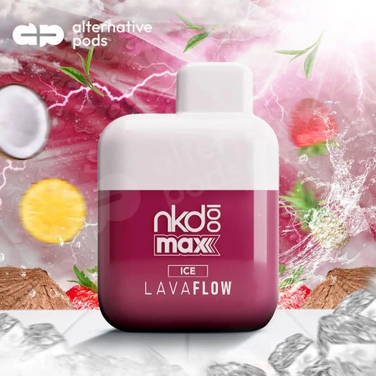 NKD100 Max By Naked Disposable Vape - Ice Lava Flow 