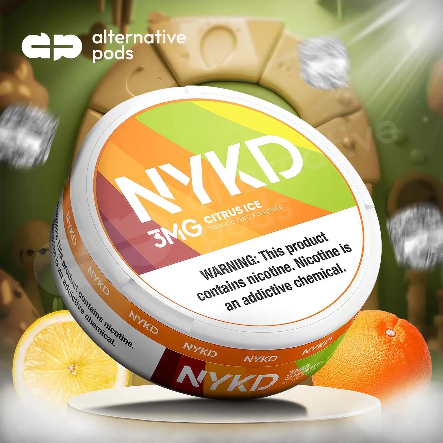 NYKD Nicotine Pouches 20ct - Citrus Ice 