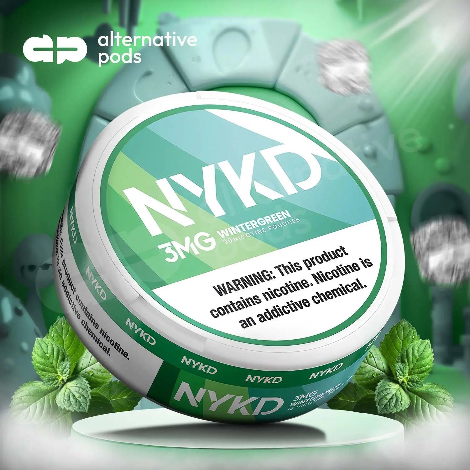 NYKD Nicotine Pouches 20ct - Wintergreen 