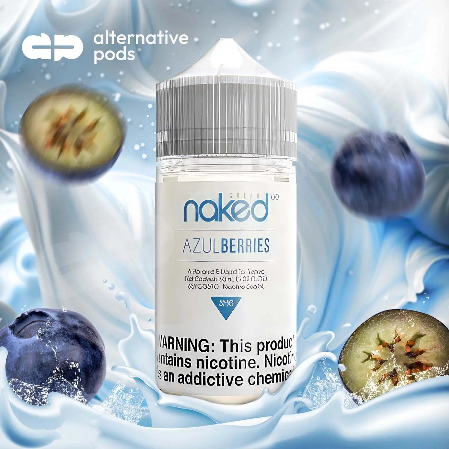 Naked100 Cream E-Liquid 60ML - Azul Berries 