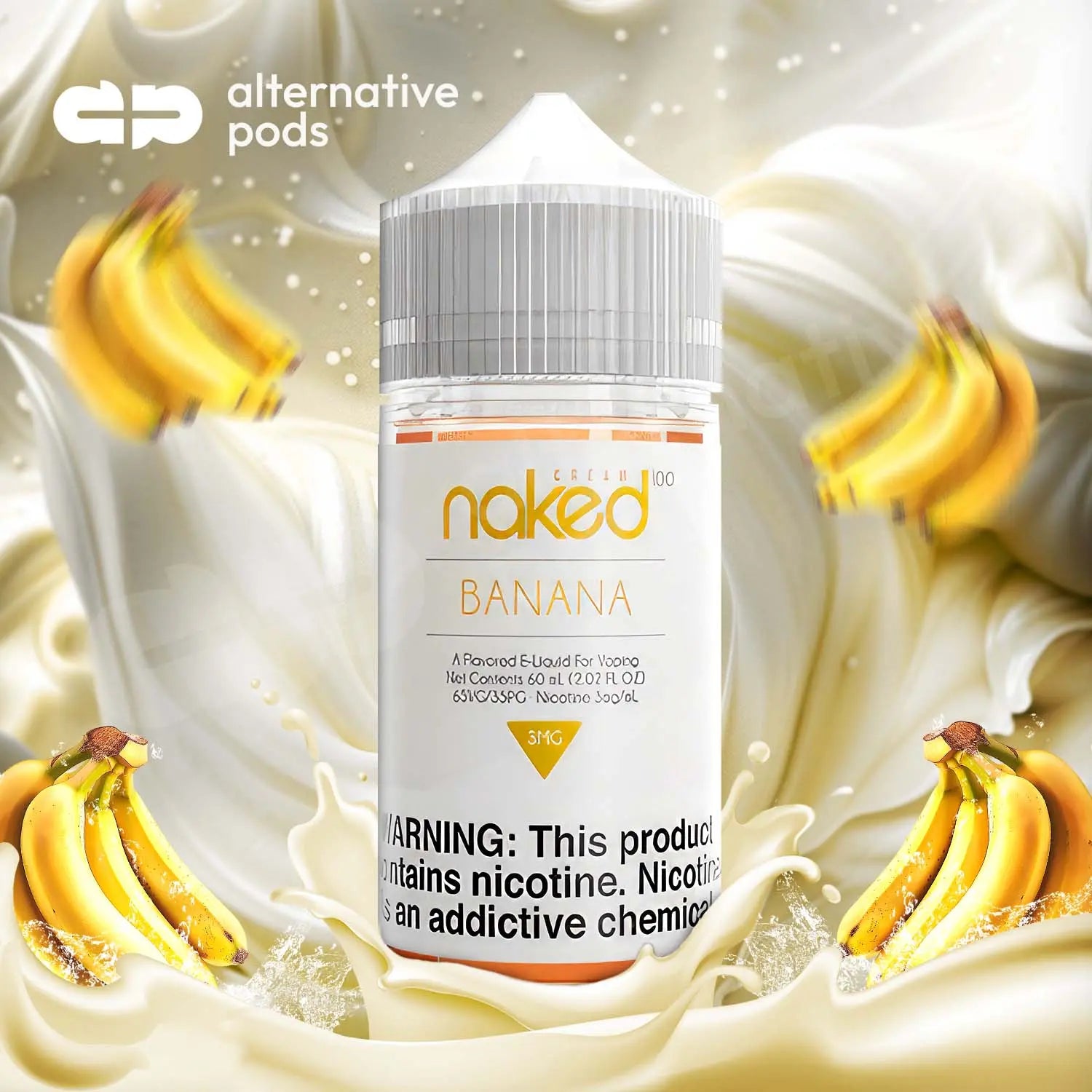 Naked100 Cream E-Liquid 60ML - Banana 