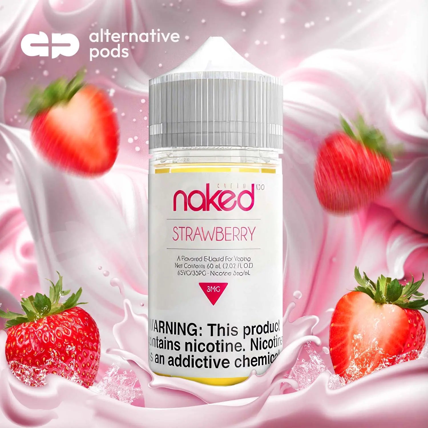 Naked100 Cream E-Liquid 60ML - Strawberry 