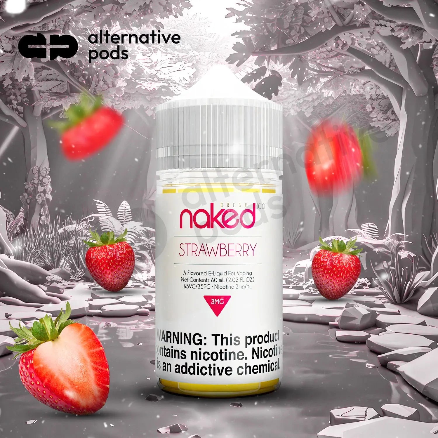 Naked100 Fusion E-Liquid 60ML - Strawberry 