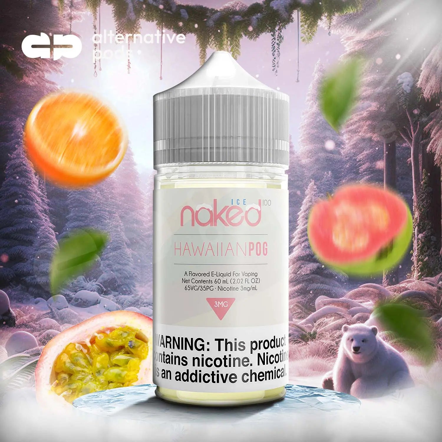 Naked100 Ice E-Liquid 60ML - Hawaiian Pog 