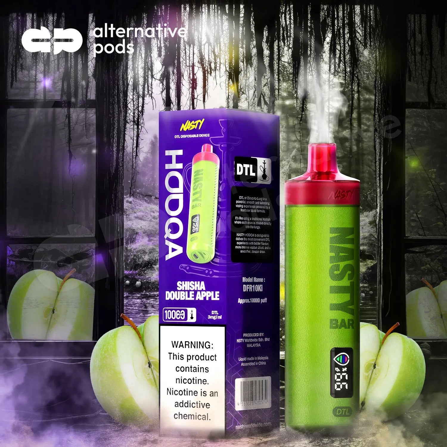 Nasty Bar Hooqa DFR10Ki DTL Disposable 3mg - Alternative pods | Online Vape & Smoke Shop