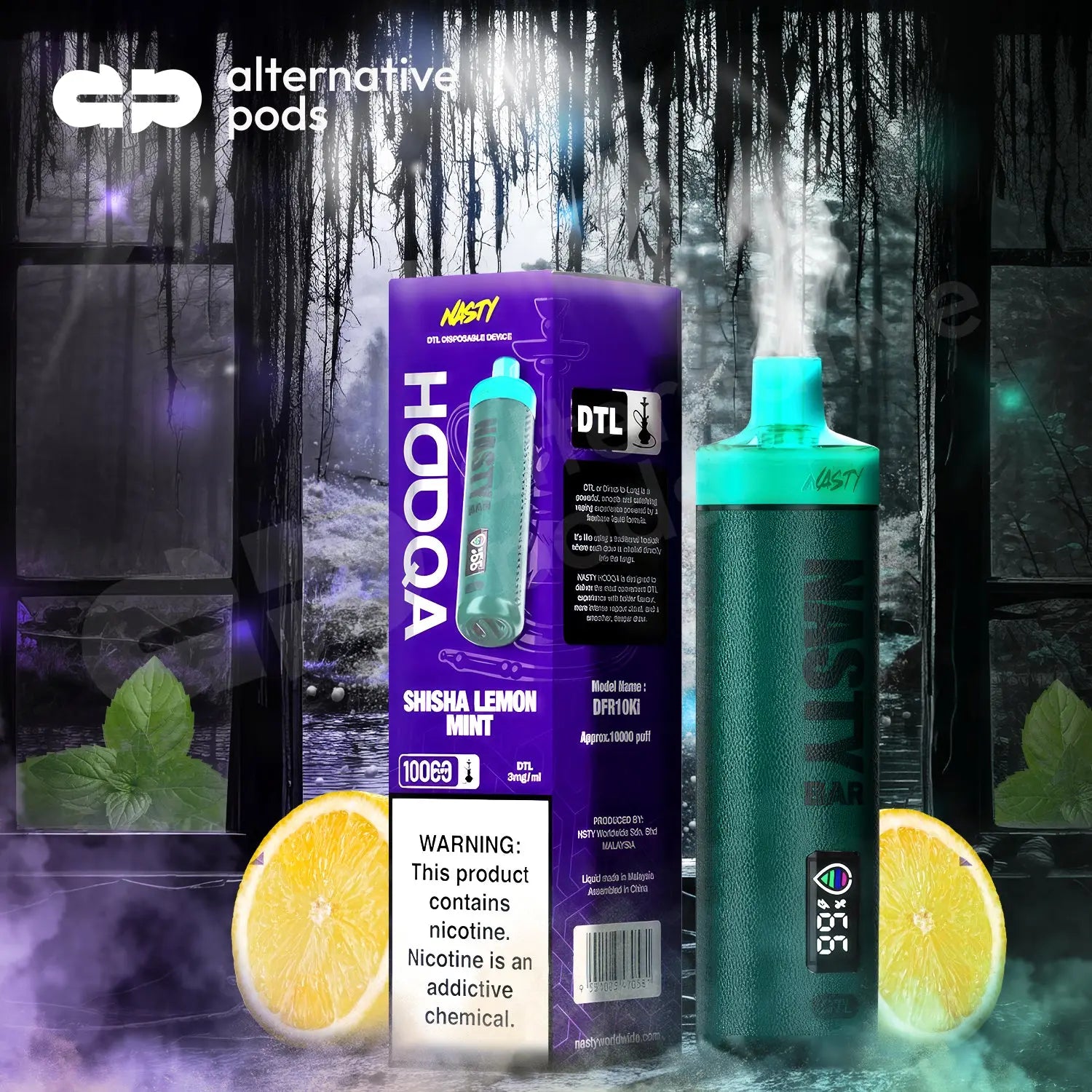 Nasty Bar Hooqa DFR10Ki DTL Disposable 3mg - Alternative pods | Online Vape & Smoke Shop