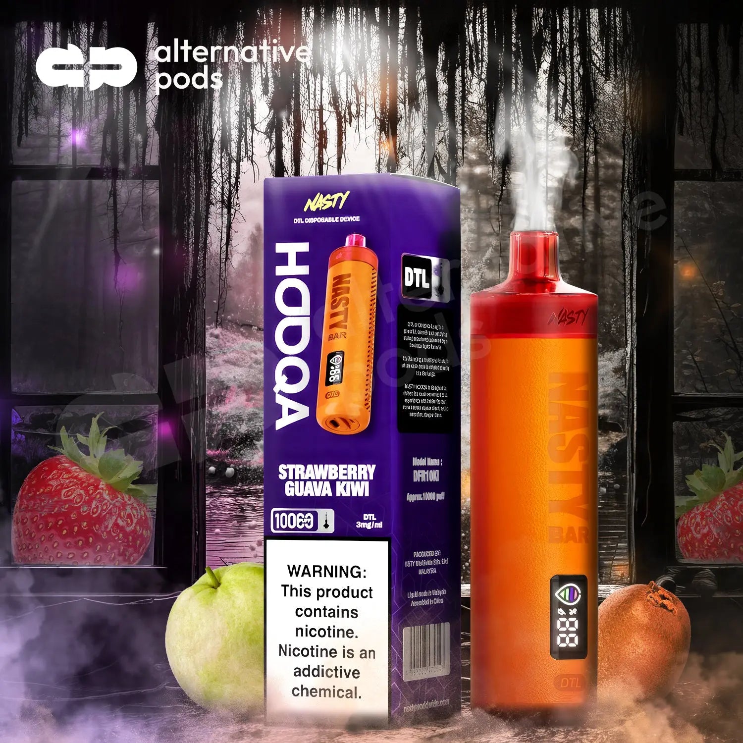 Nasty Bar Hooqa DFR10Ki DTL Disposable 3mg - Alternative pods | Online Vape & Smoke Shop