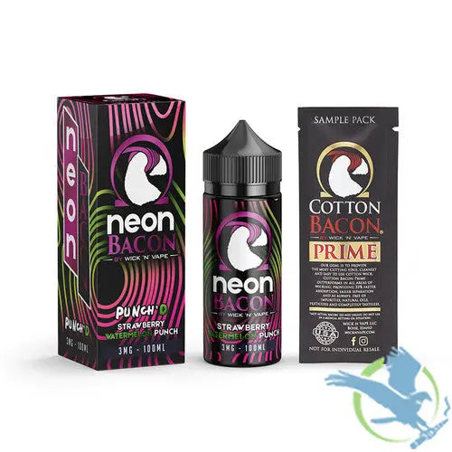 Neon Bacon By Wick-N-Vape E-Liquid 100ML - Alternative pods | Online Vape & Smoke Shop