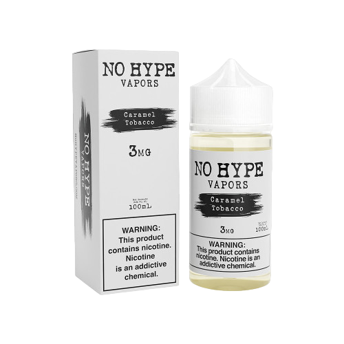 No Hype Vapors E-Liquid 100ML Caramel Tobacco 