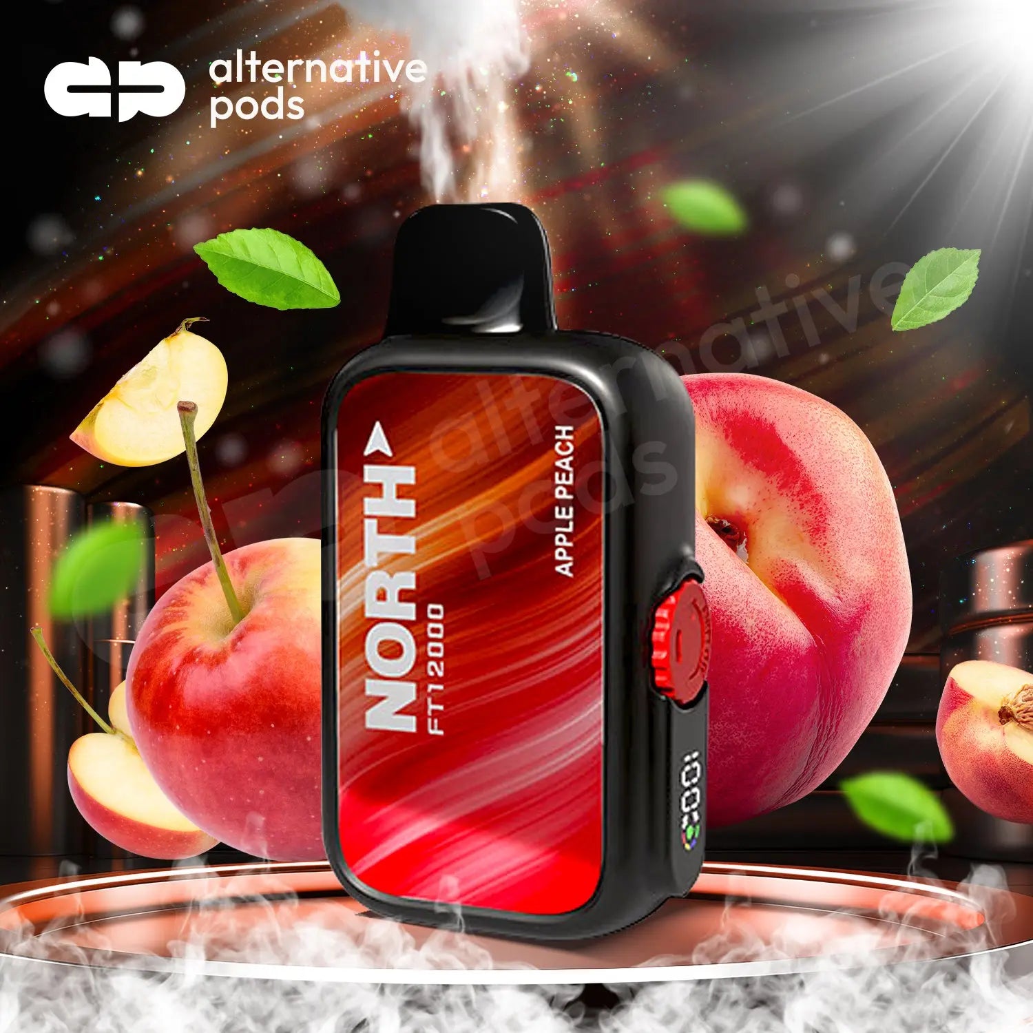 North FT12000 15ML 12000 Puffs Disposable NORTH - Apple Peach 