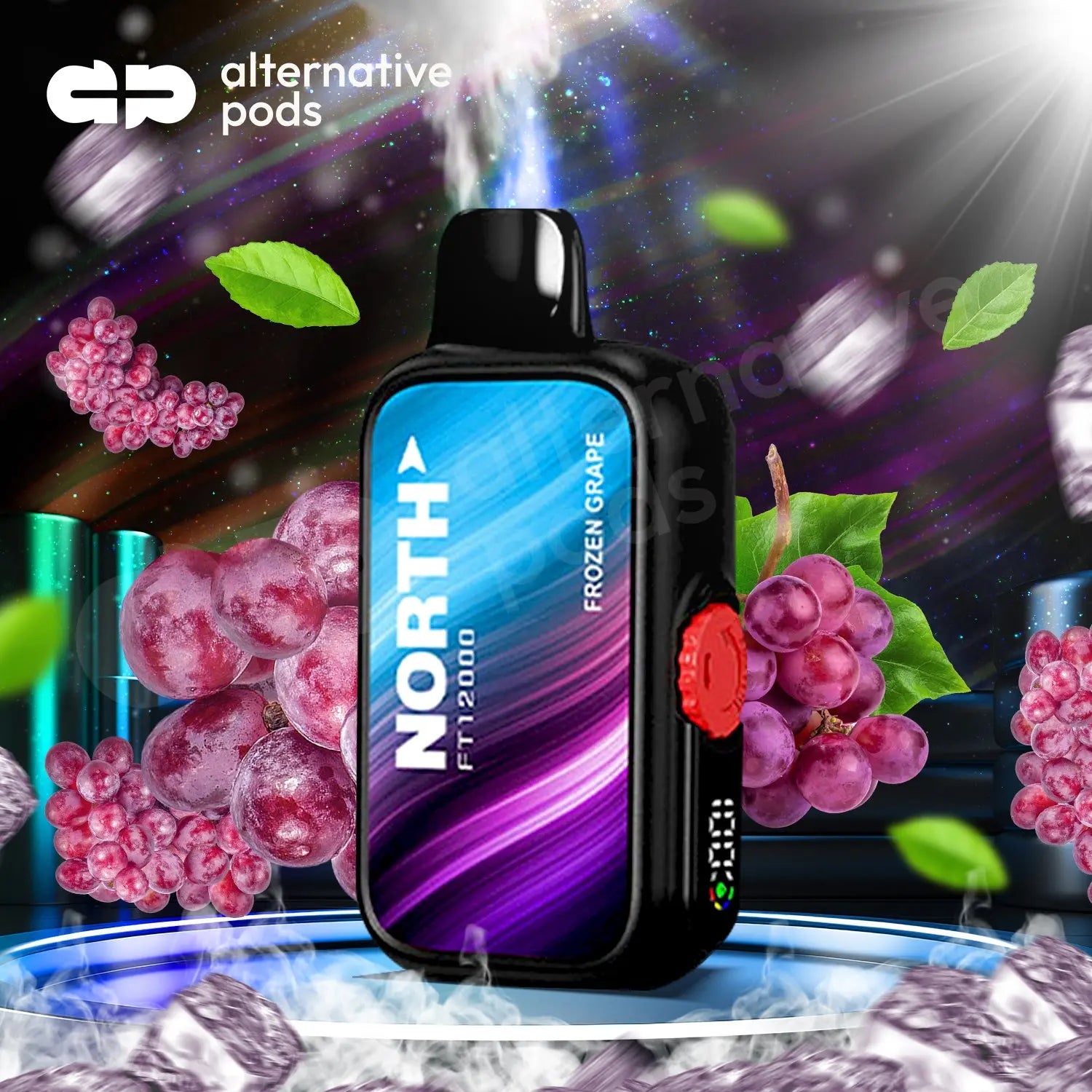North FT12000 15ML 12000 Puffs Disposable NORTH - Frozen Grape 