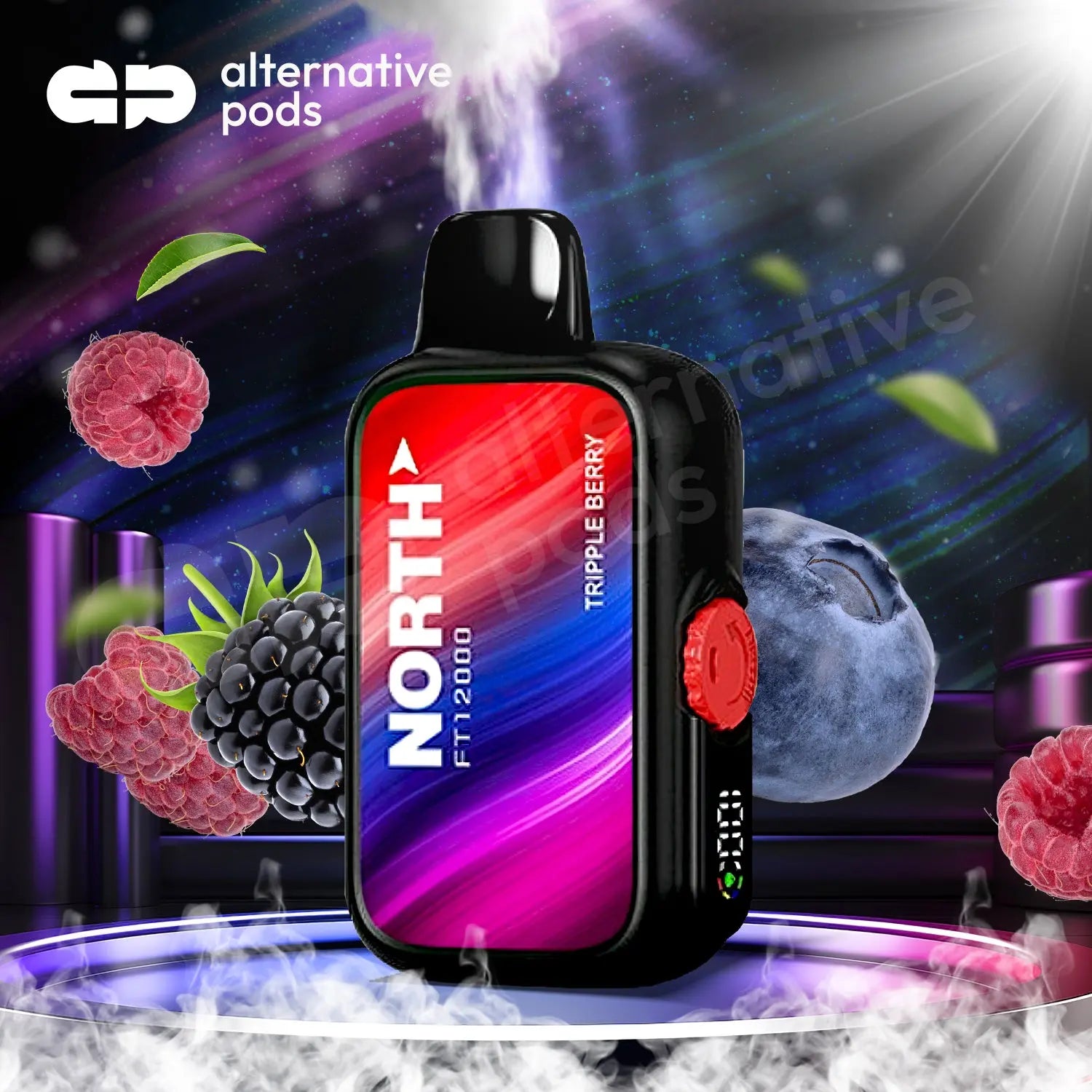 North FT12000 15ML 12000 Puffs Disposable NORTH - Triple Berry 