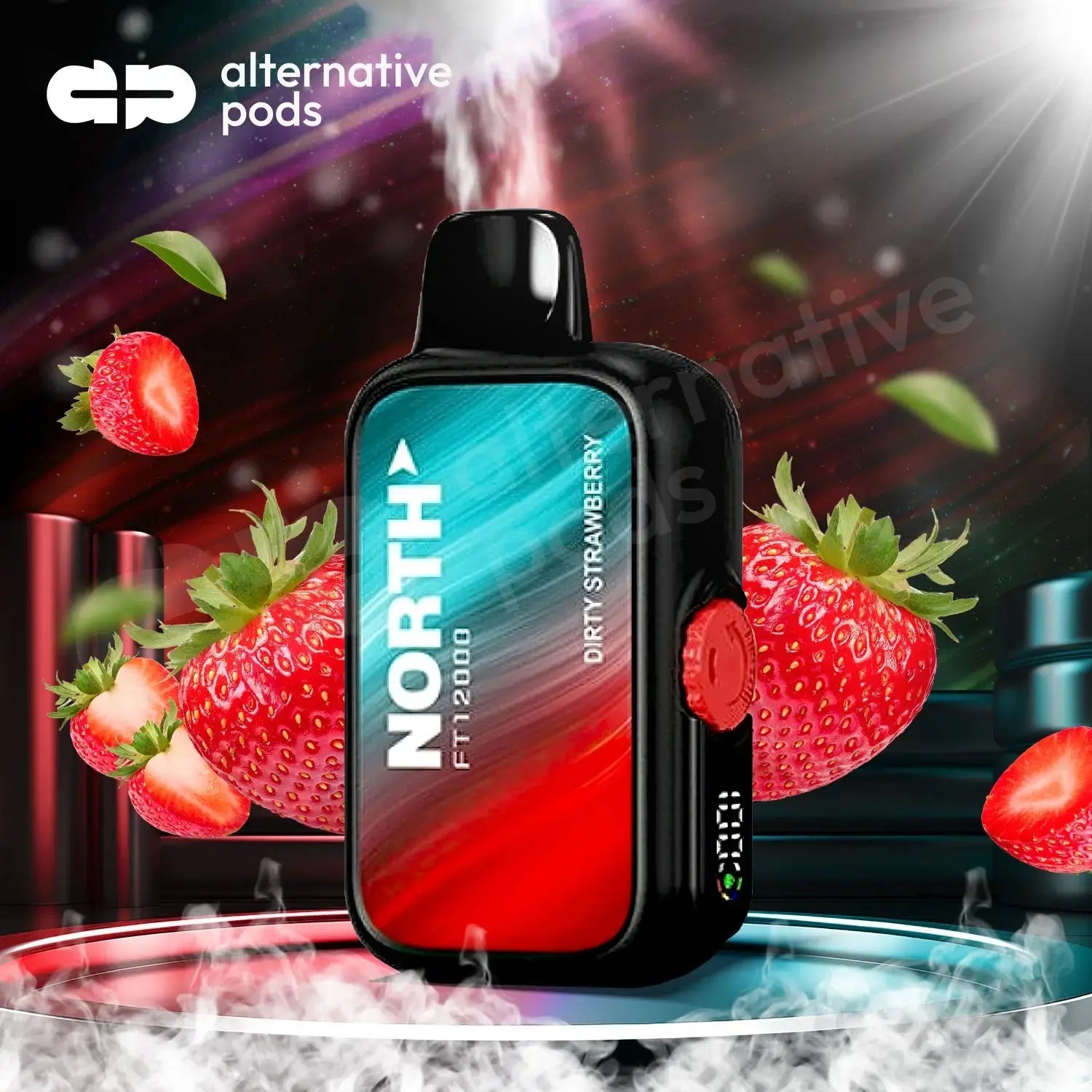 North FT12000 15ML 12000 Puffs Disposable NORTH - Dirty Strawberry 