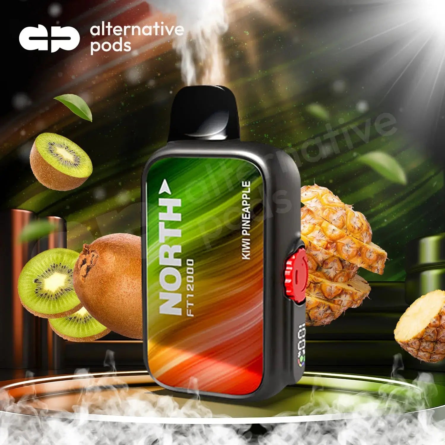 North FT12000 15ML 12000 Puffs Disposable NORTH - Kiwi Pineapple 