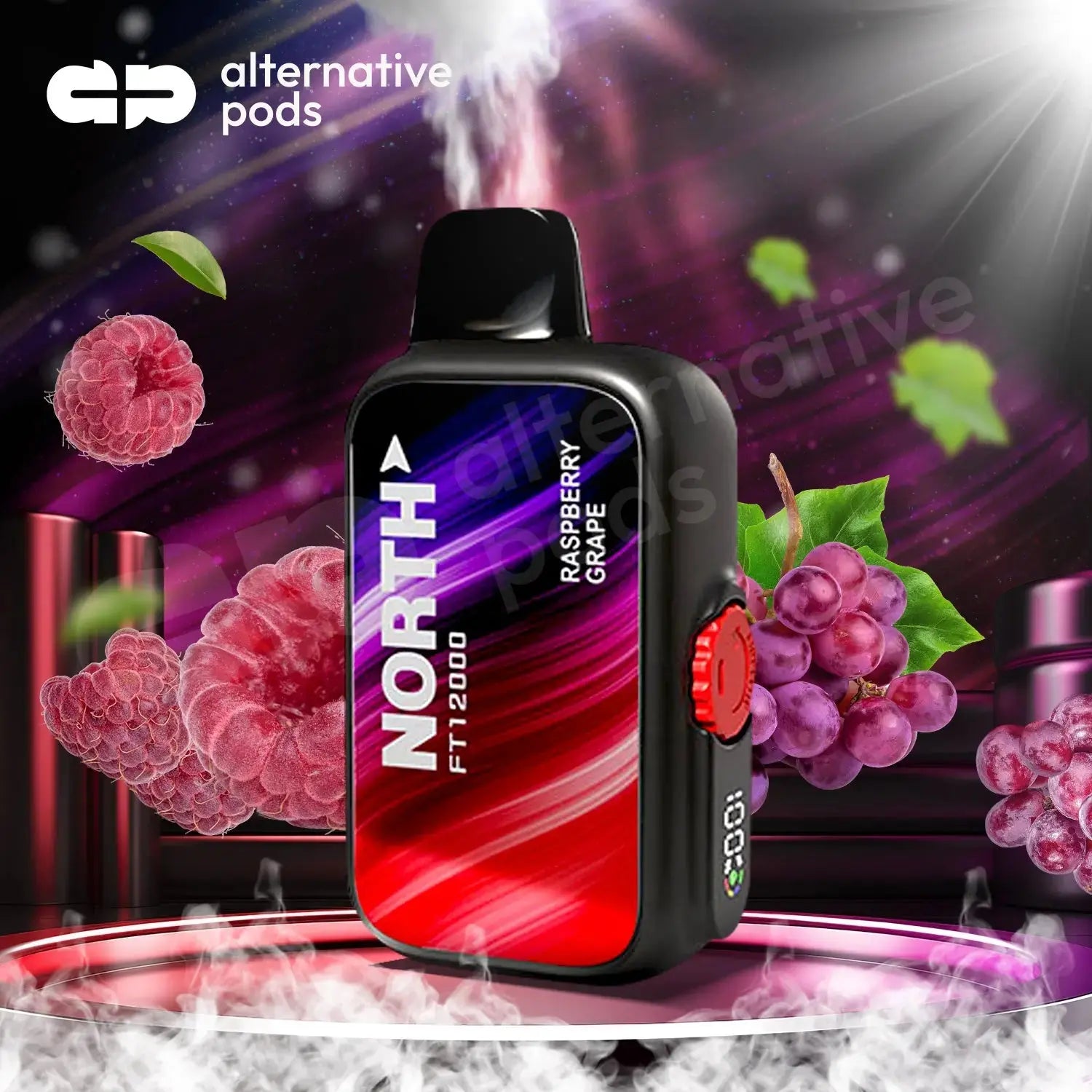 North FT12000 15ML 12000 Puffs Disposable NORTH - Raspberry Grape 