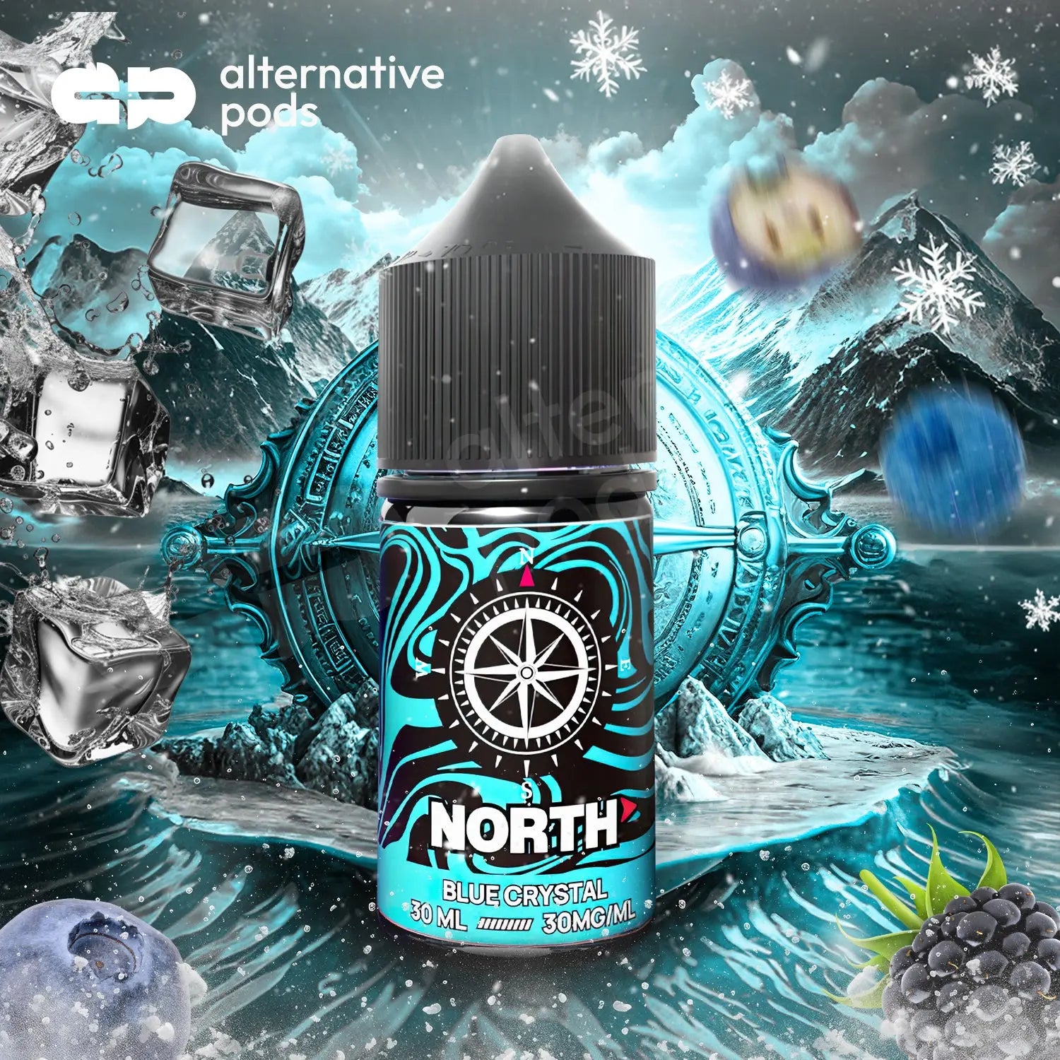 North Nicotine Salt E-Liquid 30ML - Blue Crystal 