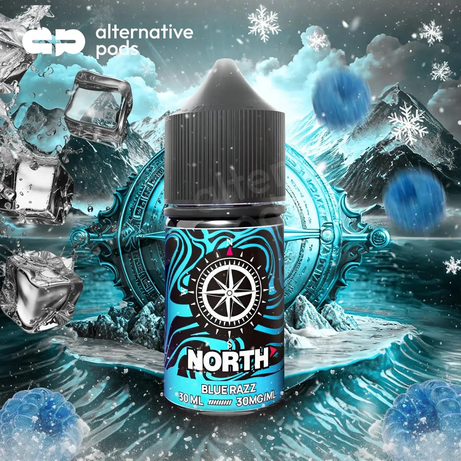 North Nicotine Salt E-Liquid 30ML - Blue Razz 