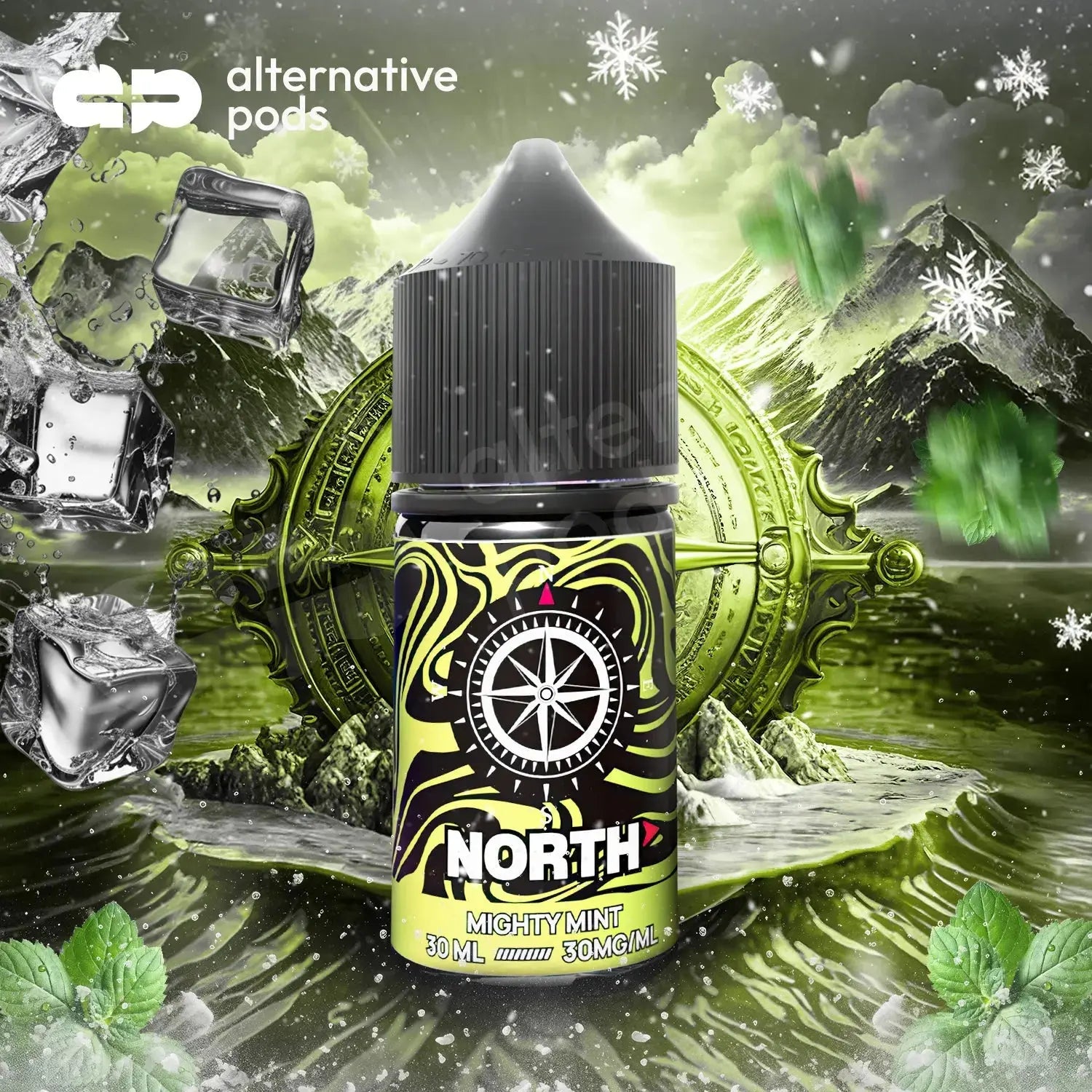 North Nicotine Salt E-Liquid 30ML - Mighty Mint 