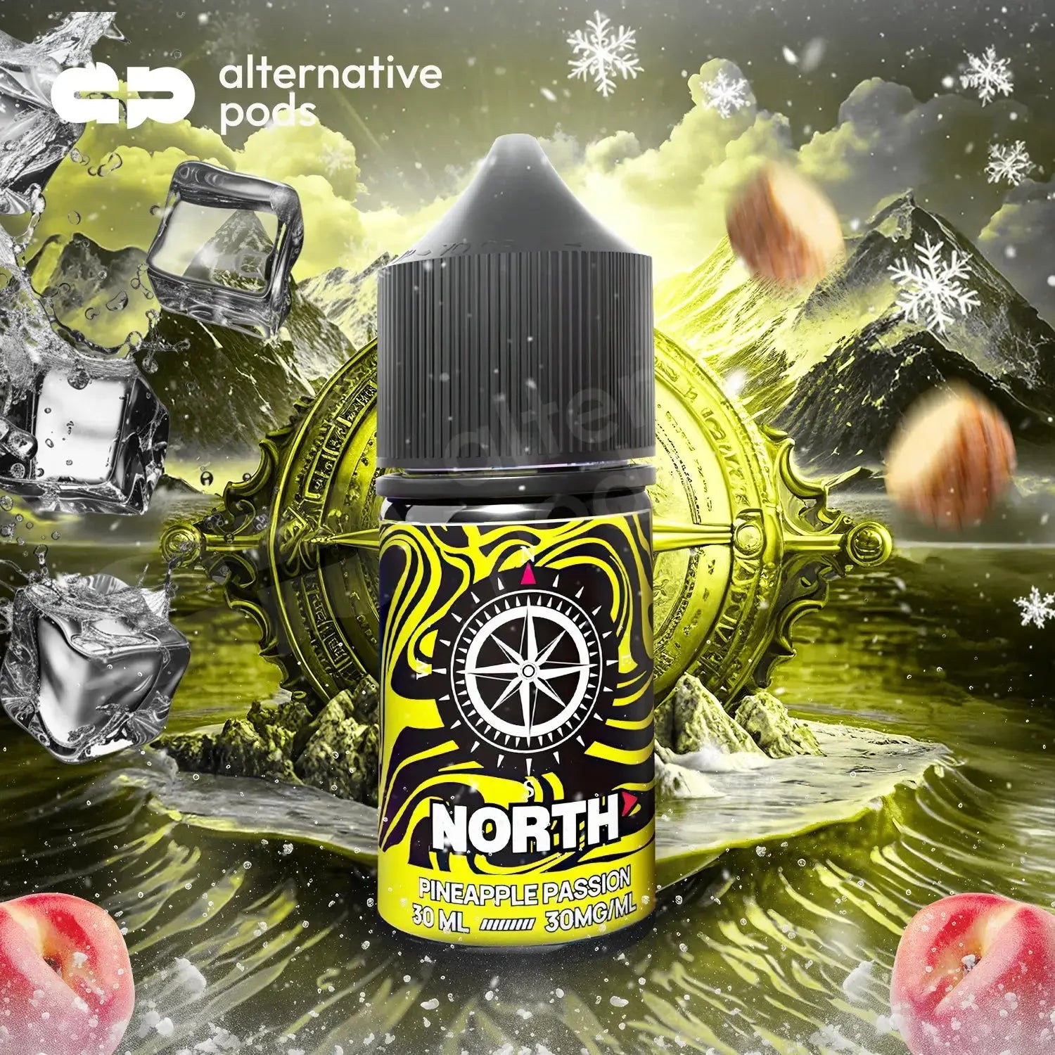 North Nicotine Salt E-Liquid 30ML - Pineapple Passion 