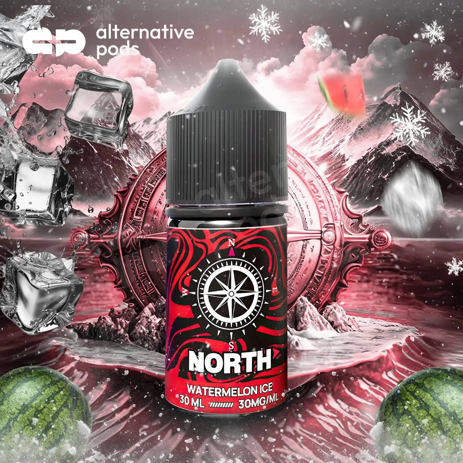 North Nicotine Salt E-Liquid 30ML - Watermelon Ice 
