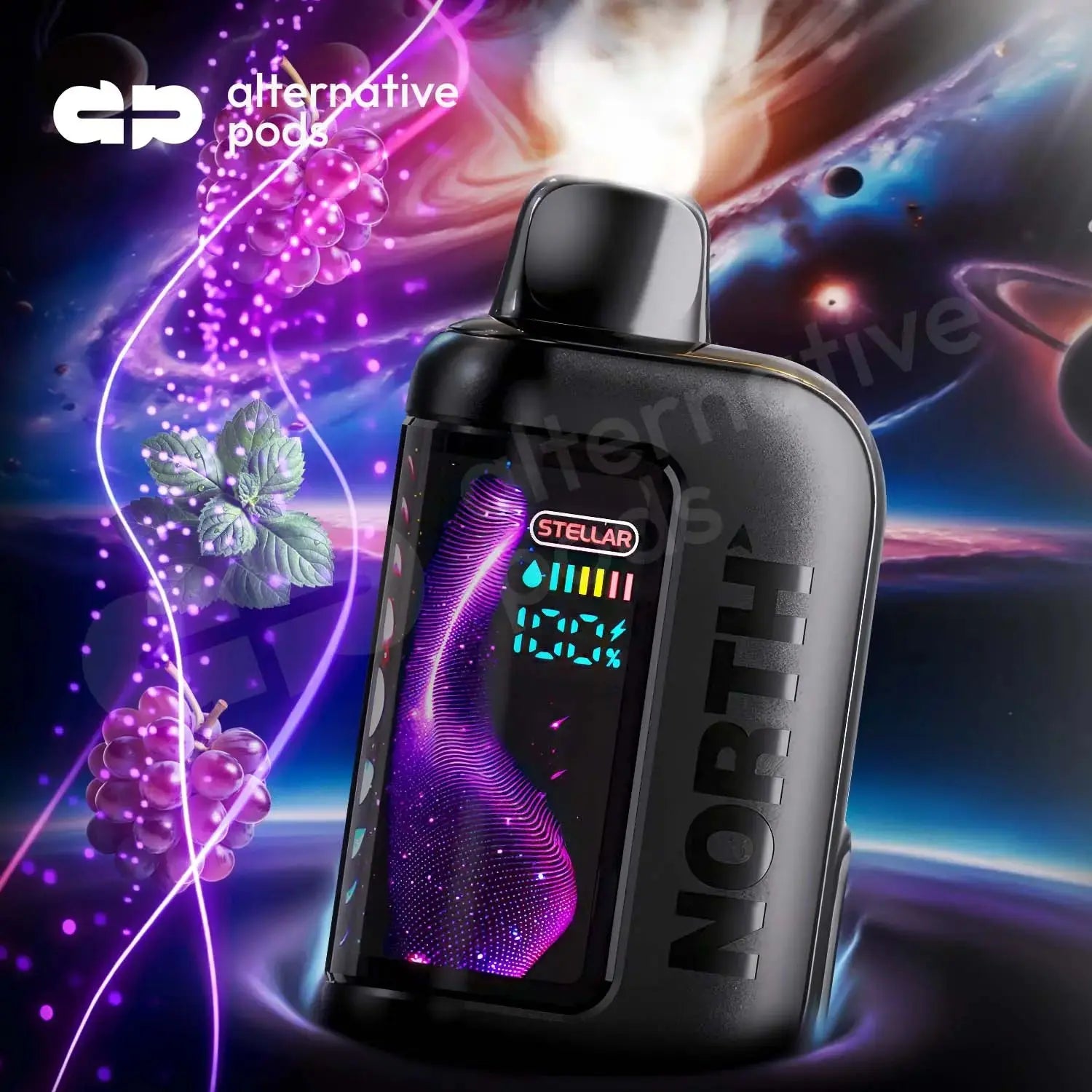 North Stellar 40K Disposable - Grape Blow Pop 