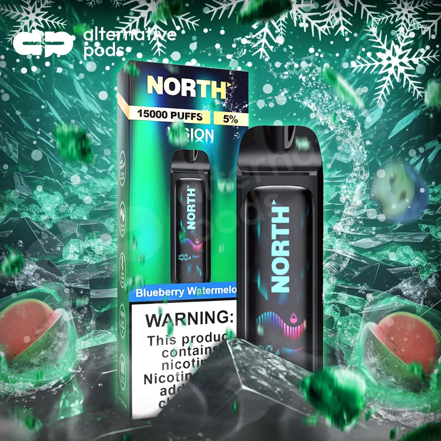 North Vision 15K Disposable - Blueberry Watermelon 