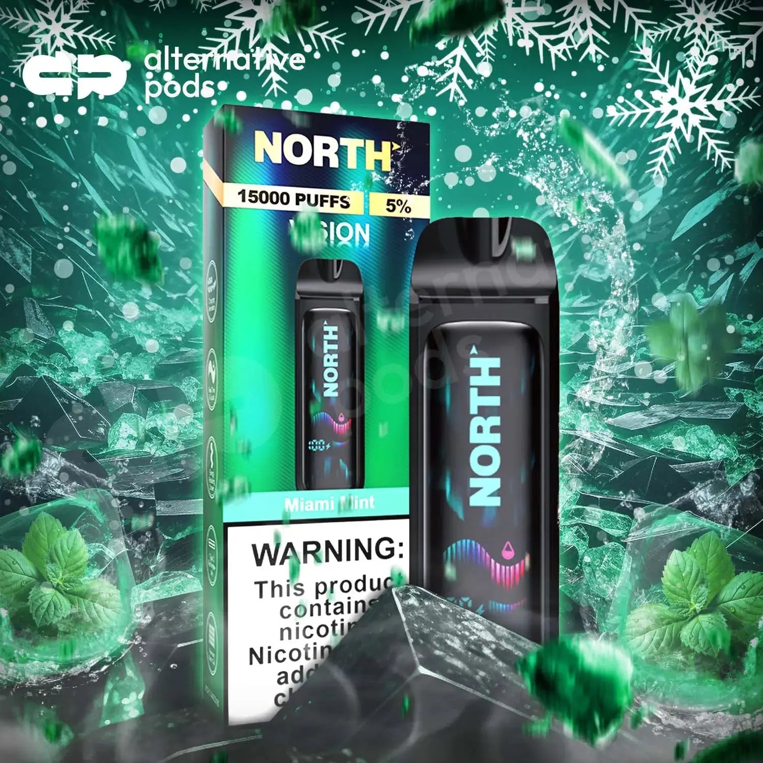 North Vision 15K Disposable - Miami Mint 