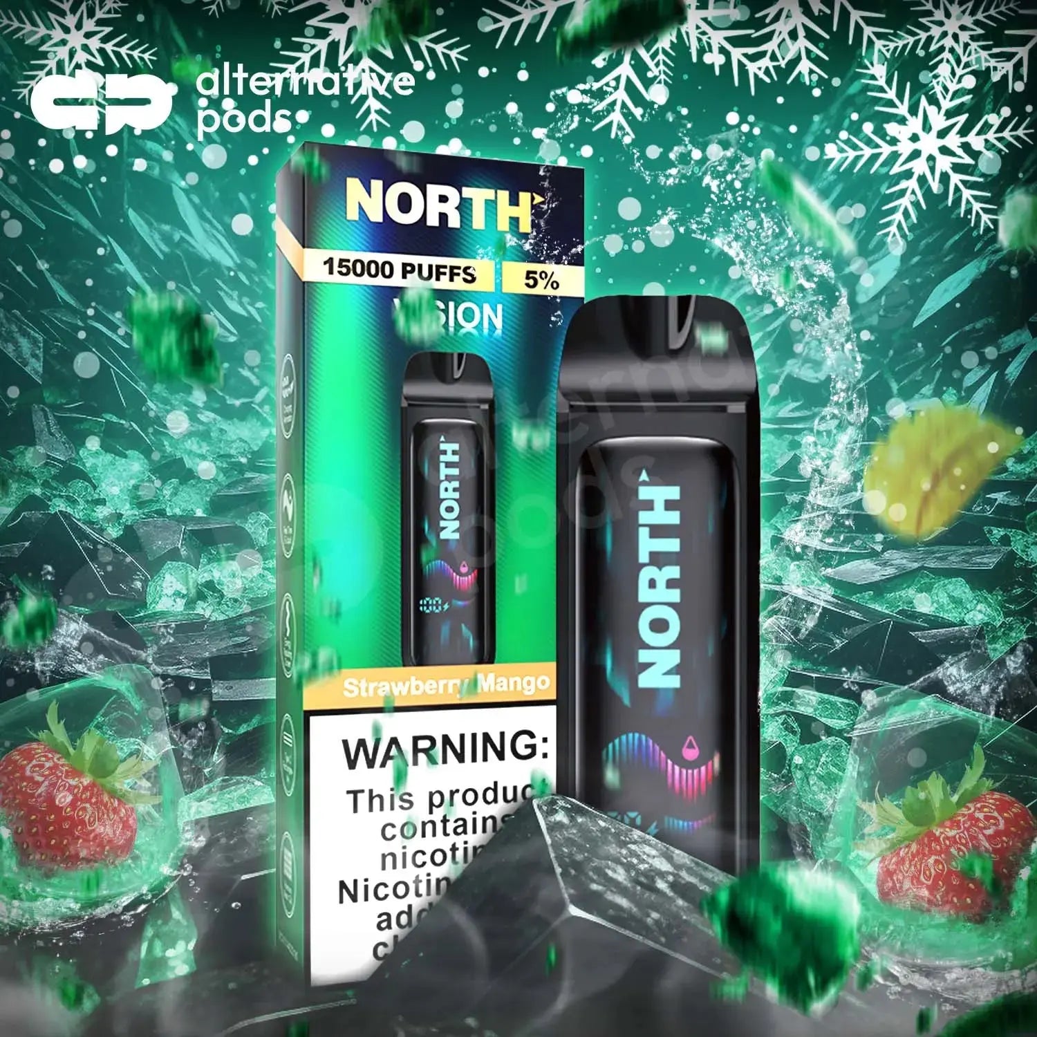 North Vision 15K Disposable - Strawberry Mango 