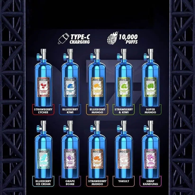 Nozzz 10,000 PUFFS RECHARGEABLE 10K PUFFS - Alternative pods | Online Vape & Smoke Shop