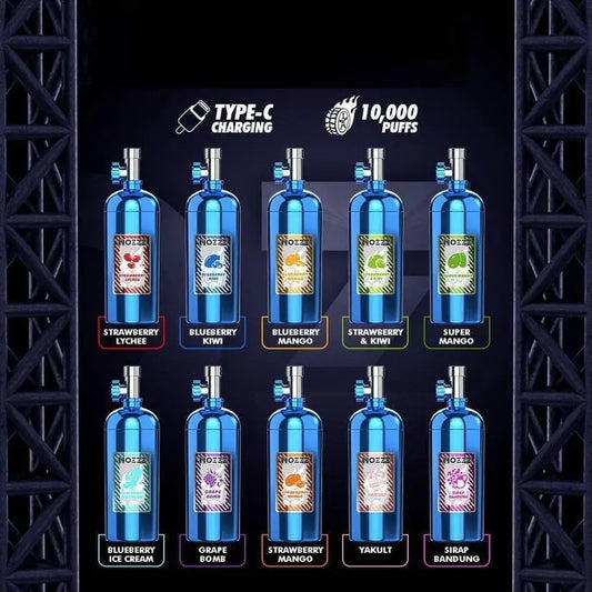 Nozzz 10,000 PUFFS RECHARGEABLE 10K PUFFS - Alternative pods | Online Vape & Smoke Shop