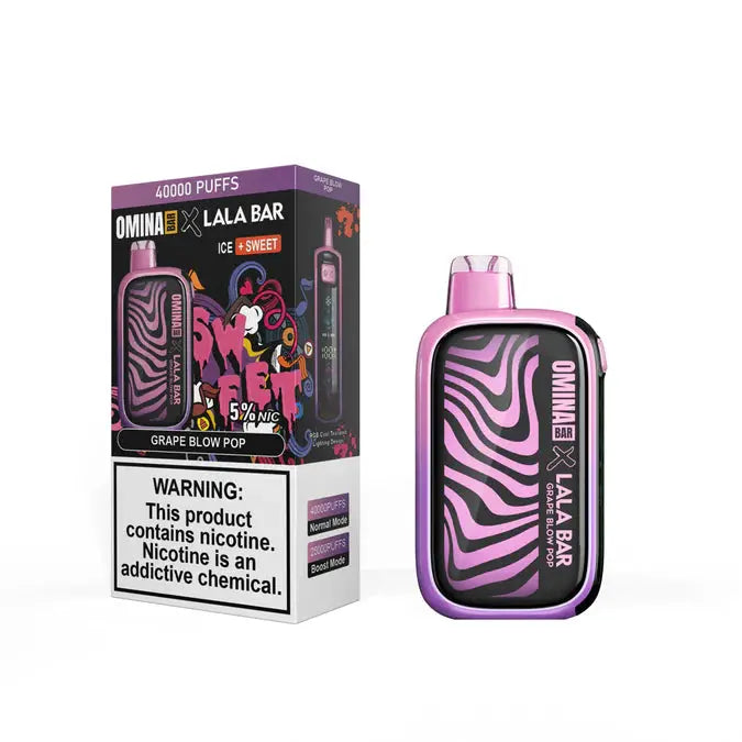 OMINA BAR X LALA BAR 40000 - Grape Blow Pop 