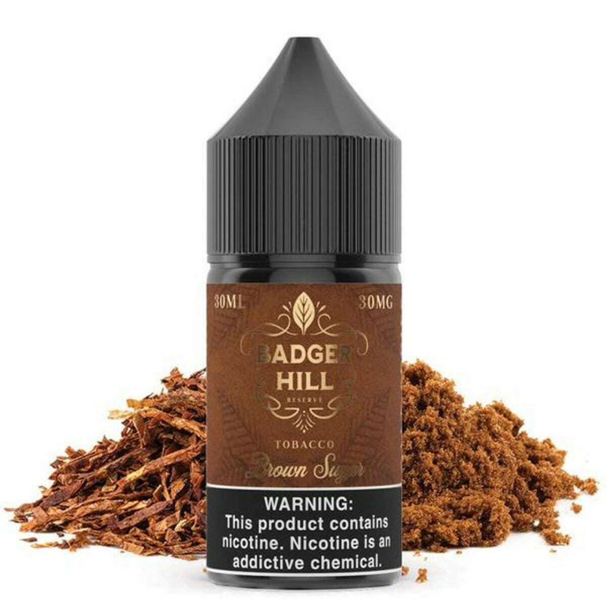 Badger Hill Reserve Synthetic Nicotine Salt E-Liquid 30ML Brown Sugar 
