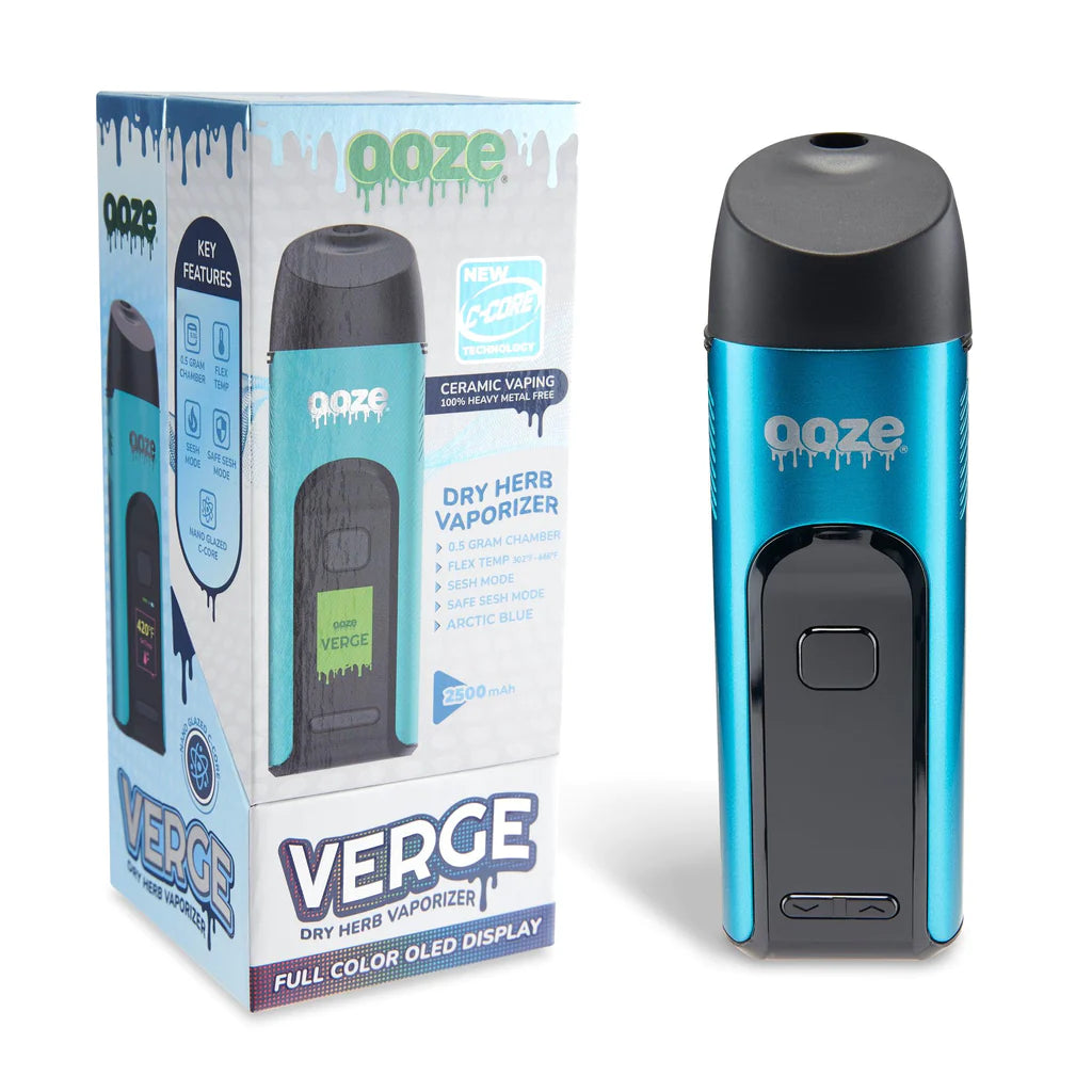 Ooze Verge Dry Herb Vaporizer – 2500 mAh C-Core Sapphire Blue