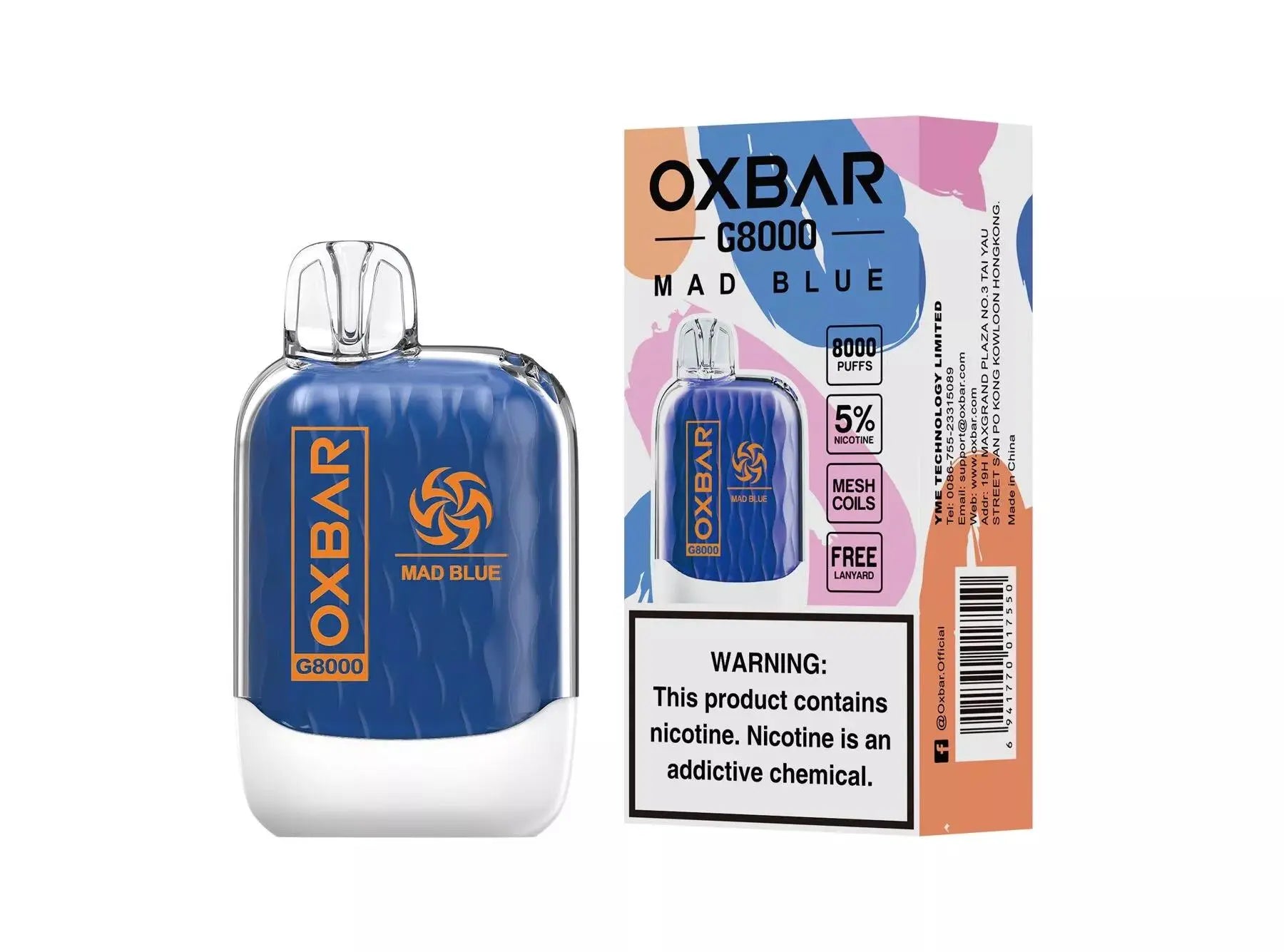 OXBAR G8000 Disposable Vape - Alternative pods | Online Vape & Smoke Shop