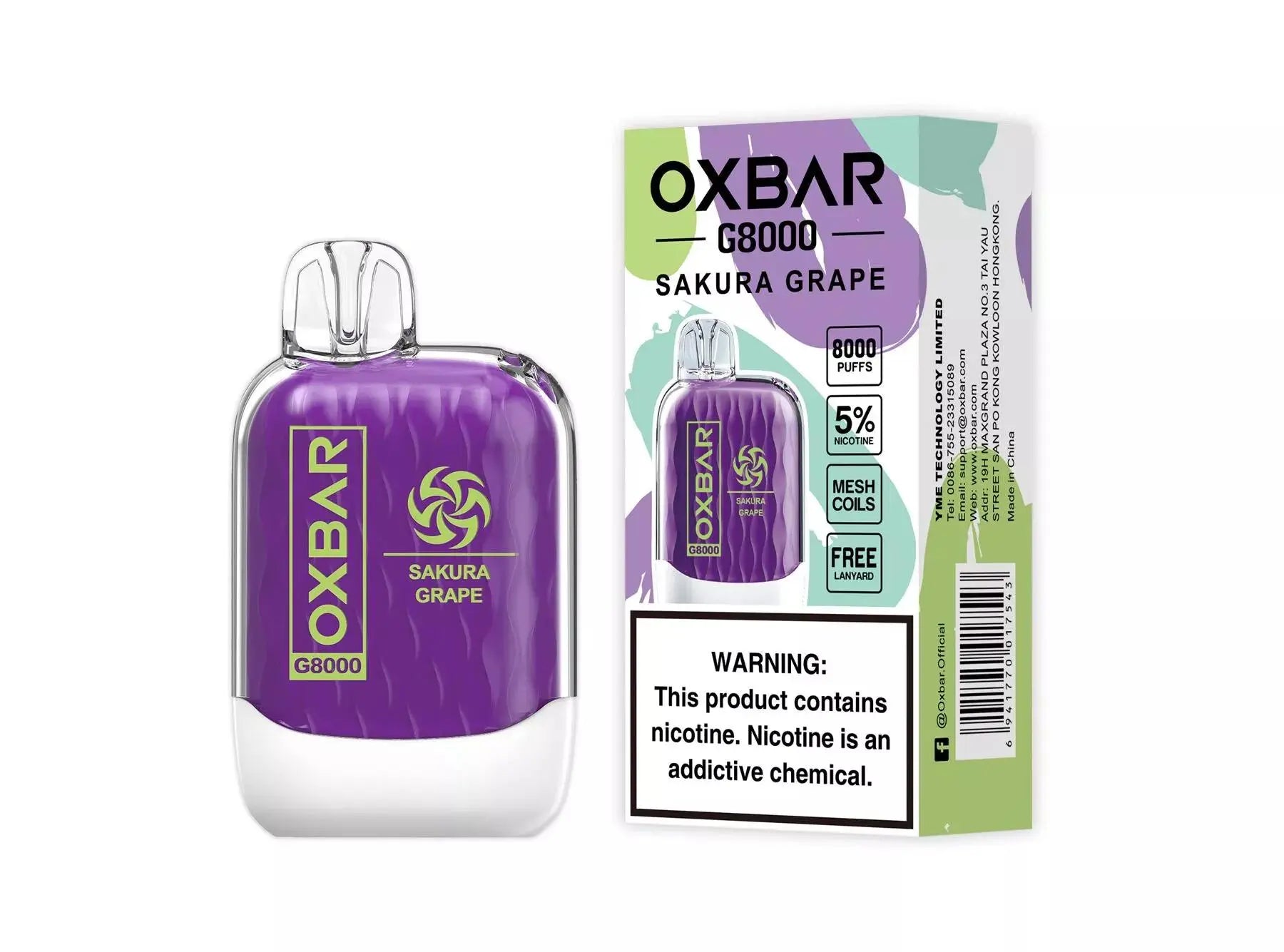 OXBAR G8000 Disposable Vape - Alternative pods | Online Vape & Smoke Shop