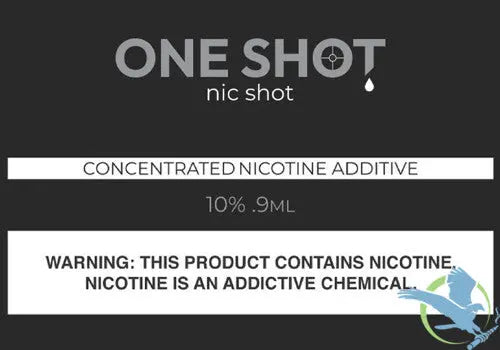 One Shot 0.9ML Freebase Nic Shot - Alternative pods | Online Vape & Smoke Shop