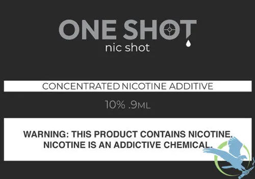 One Shot 0.9ML Freebase Nic Shot One Shot 0.9ML Freebase Nic Shot
