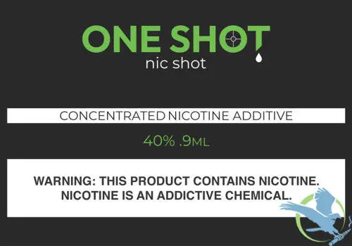 One Shot 0.9ML Freebase Nic Shot - Alternative pods | Online Vape & Smoke Shop