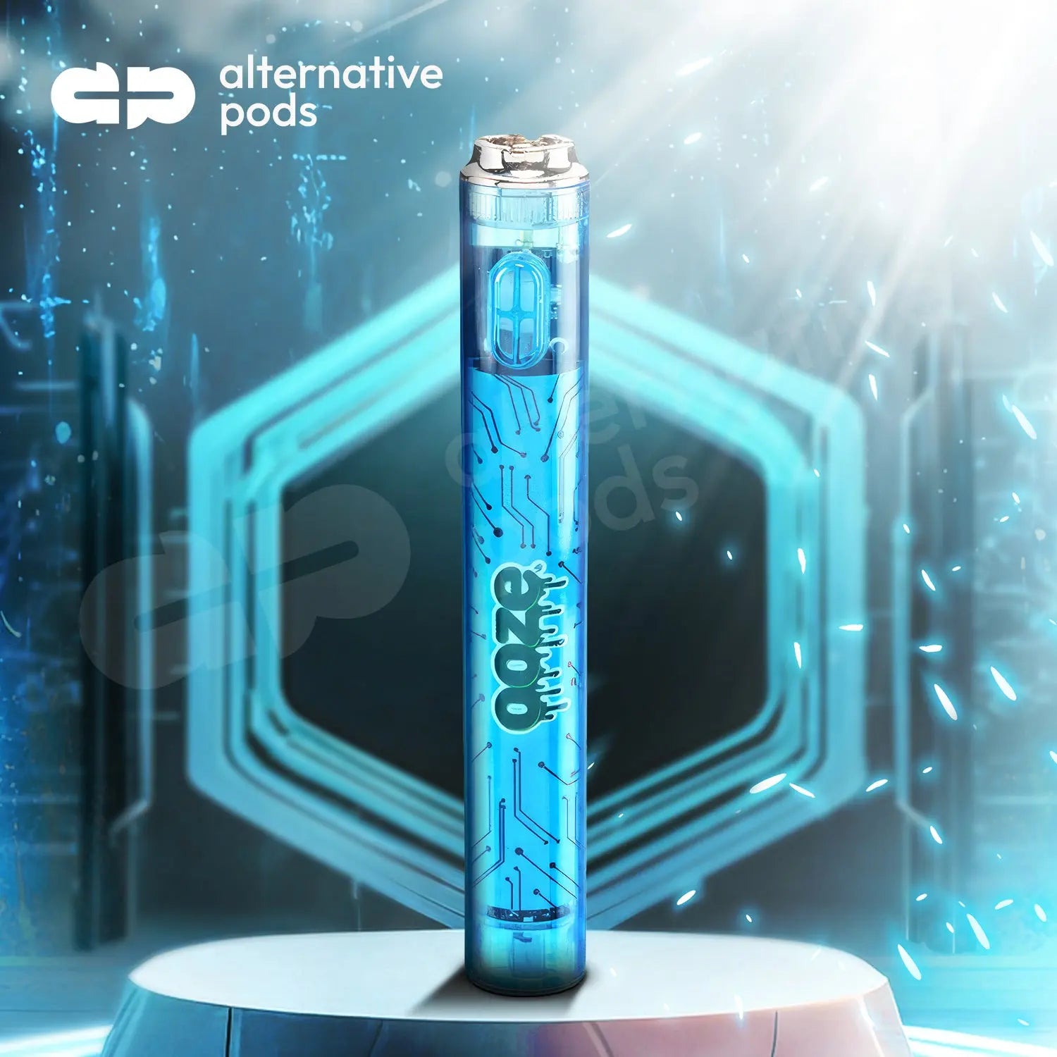 Ooze Slim Flex Temp 400mAh Vape Battery With Type-C Charging Cable - Clear Series - Alternative pods | Online Vape & Smoke Shop