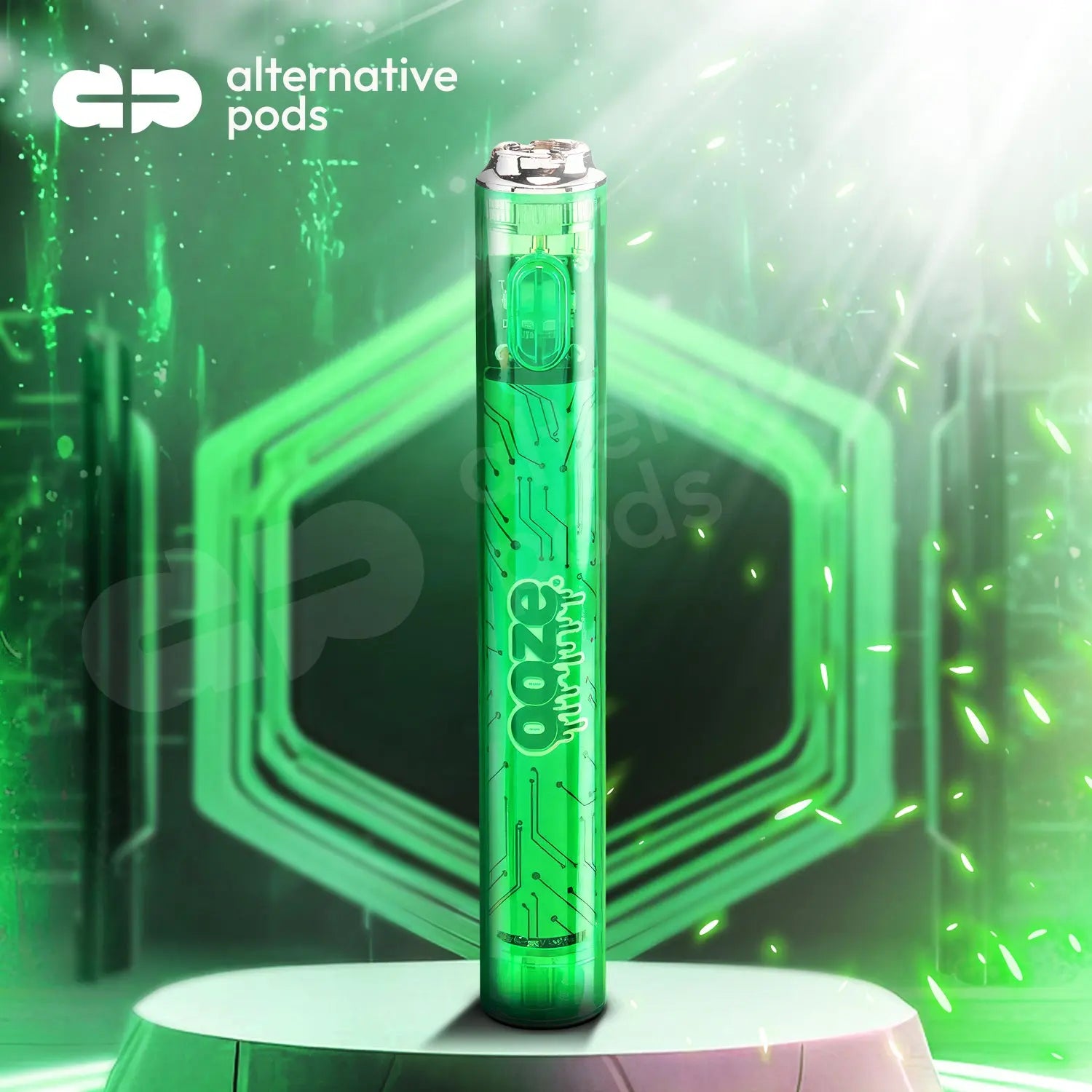 Ooze Slim Flex Temp 400mAh Vape Battery With Type-C Charging Cable - Clear Series - Alternative pods | Online Vape & Smoke Shop