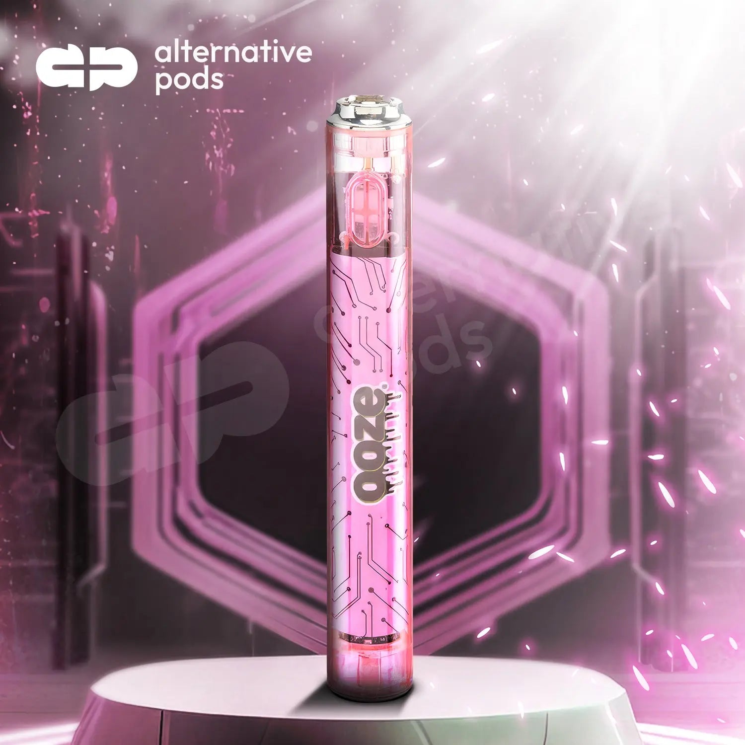 Ooze Slim Flex Temp 400mAh Vape Battery With Type-C Charging Cable - Clear Series - Alternative pods | Online Vape & Smoke Shop