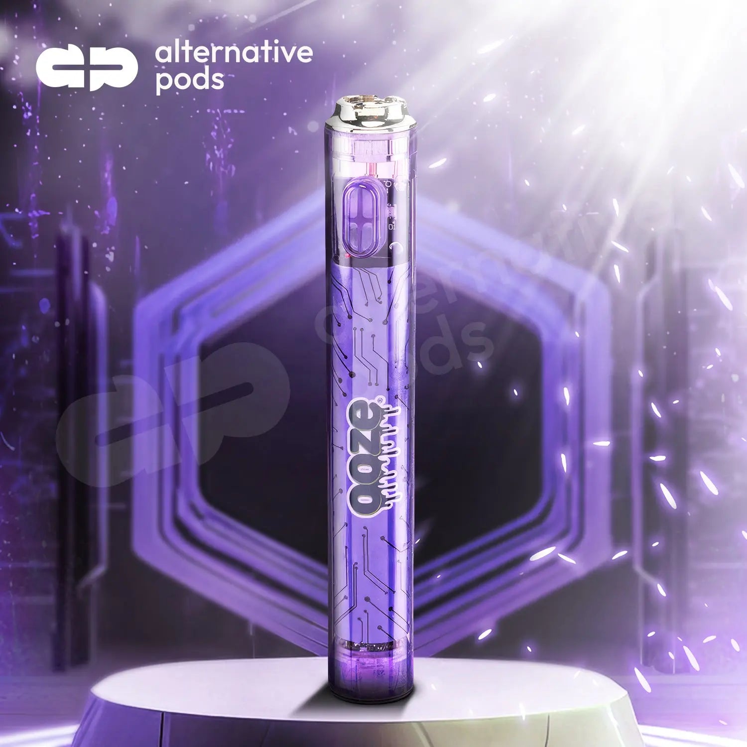 Ooze Slim Flex Temp 400mAh Vape Battery With Type-C Charging Cable - Clear Series - Alternative pods | Online Vape & Smoke Shop