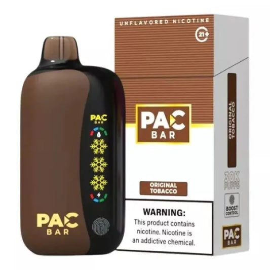 PAC BAR 30K Disposable 4% - Original Tobacco 