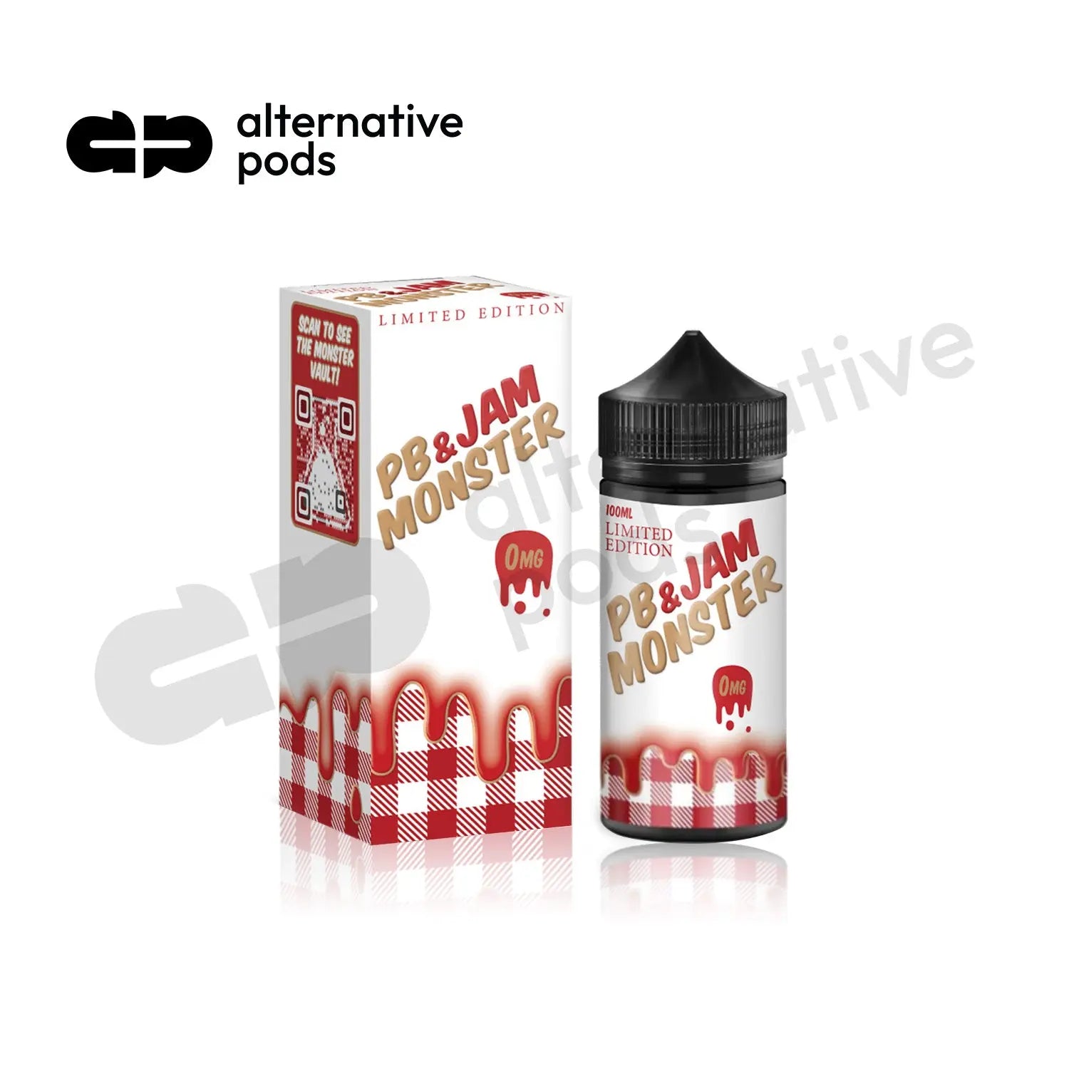 PB & Jam Monster Synthetic Nicotine E-Liquid 100ML - Alternative pods | Online Vape & Smoke Shop