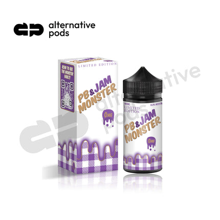PB & Jam Monster Synthetic Nicotine E-Liquid 100ML - Online Vape Shop | Alternative pods | Affordable Vapor Store | Vape Disposables