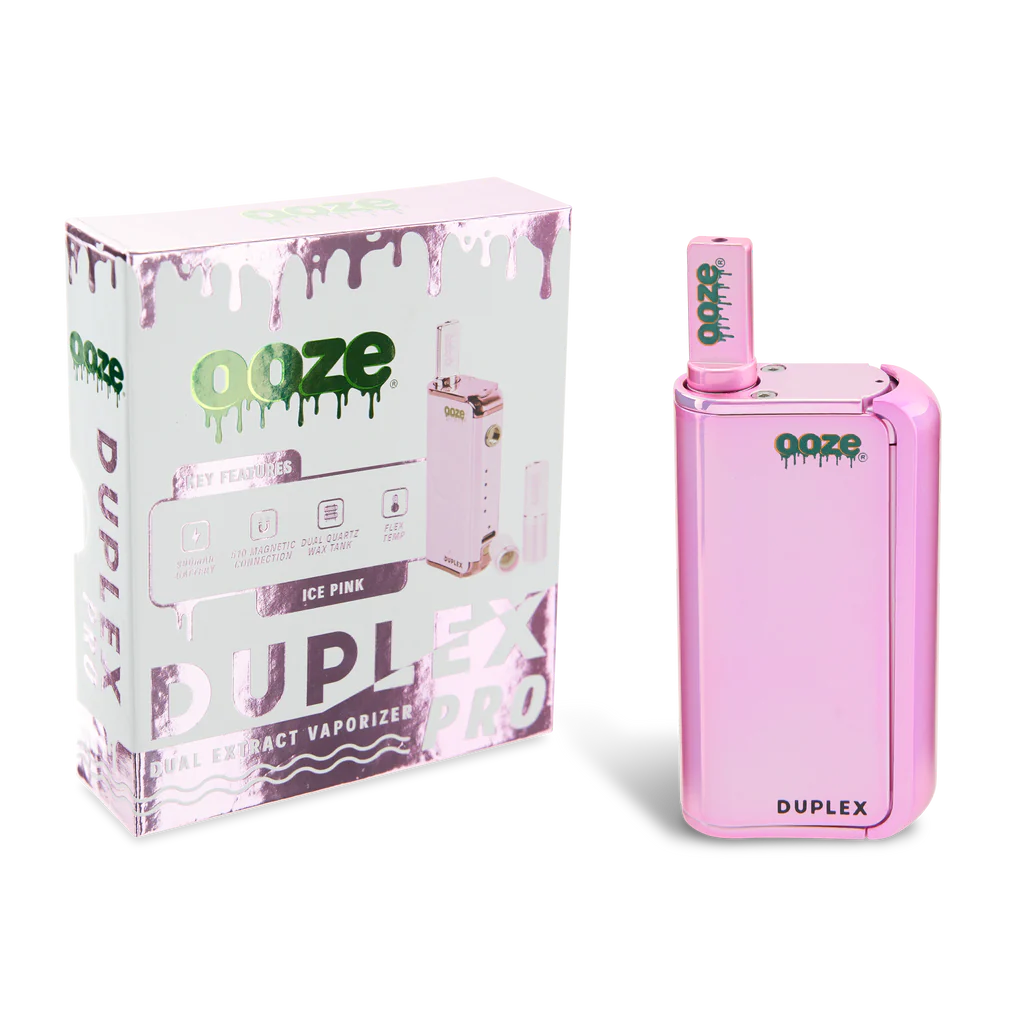 Ooze Duplex Pro – 900 mAh – Cartridge & Wax Vaporizer  Ice Pink