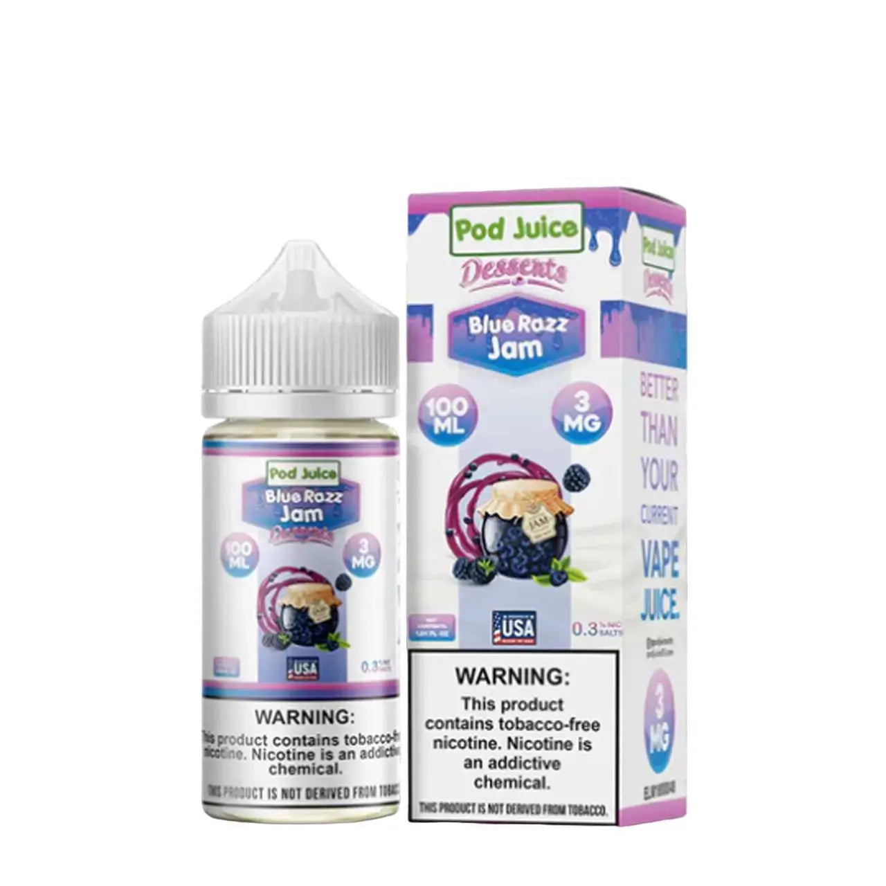 POD Juice Synthetic Nicotine E-Liquid 100ML - Alternative pods | Online Vape & Smoke Shop