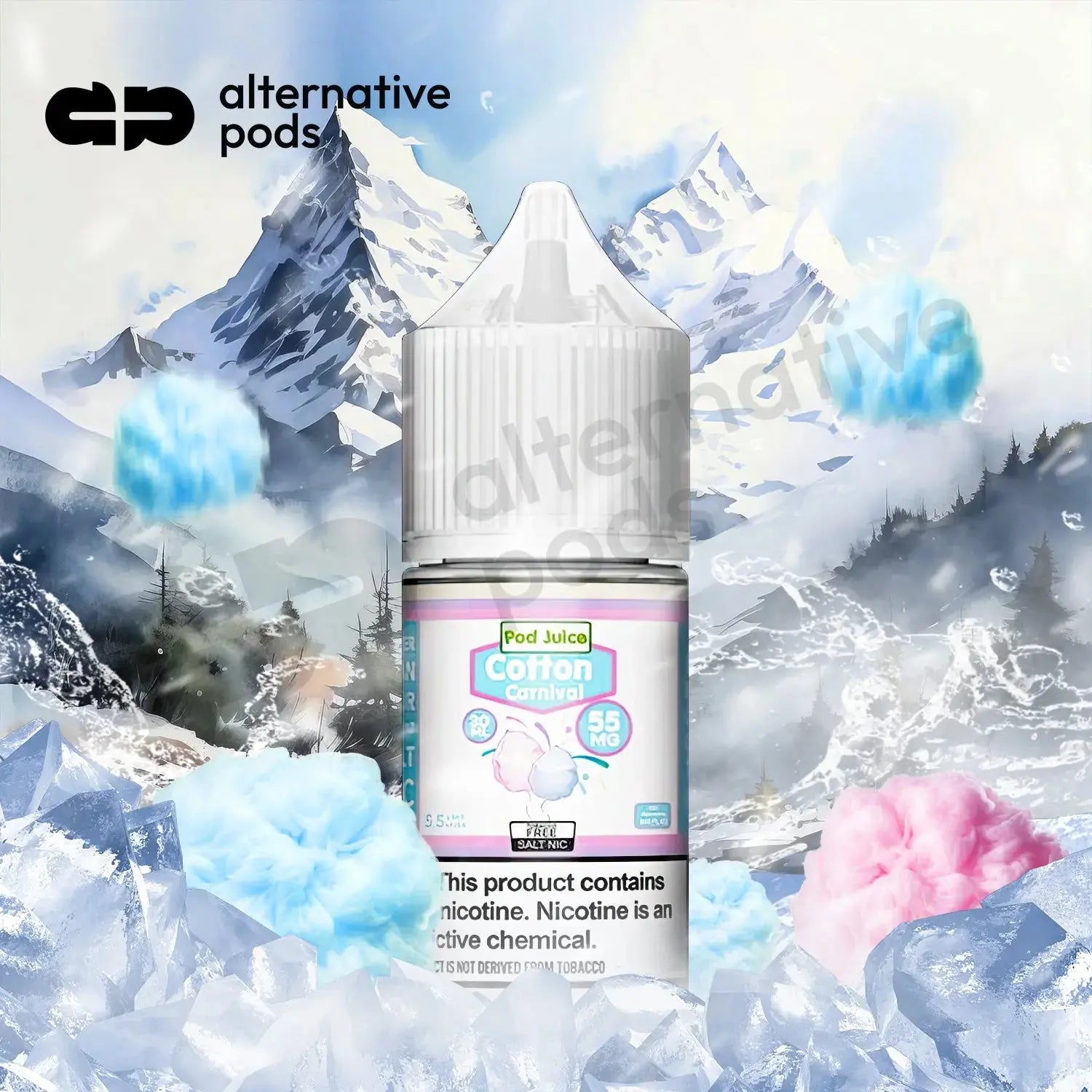 POD Juice Synthetic Nicotine Salt E-Liquid 30ML - Cotton Carnival 